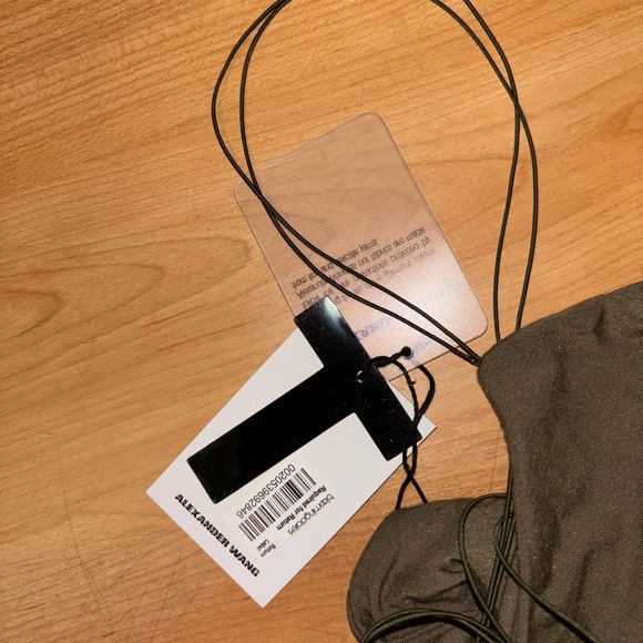 T by Alexander Wang Strappy Dress in Olive Green - Picture 5 of 7